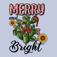 Merry And Bright With Cactus Long Sleeve Tee | Teevron