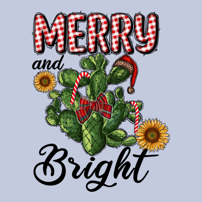Merry And Bright With Cactus Long Sleeve Tee by RanaPortraitStore | Teevron