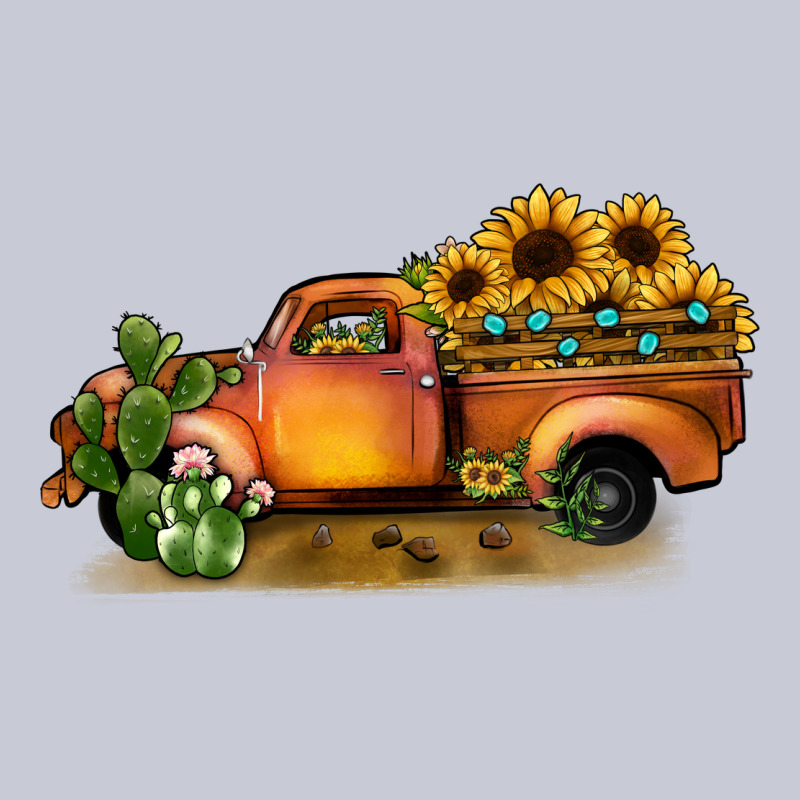 Sunflower Truck Heavyweight Hoodie by JahusDesignShop | Teevron