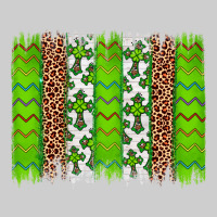 Western St. Patrick's Shamrock Cross Leopard Brushstroke Premium Sweatshirt | Teevron