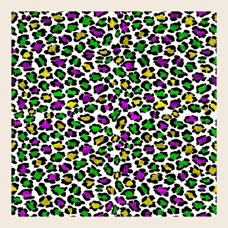 Mardi Gras Leopard  Seamless Pattern Zipper Hoodie by FaDigitalArtStudio | Teevron