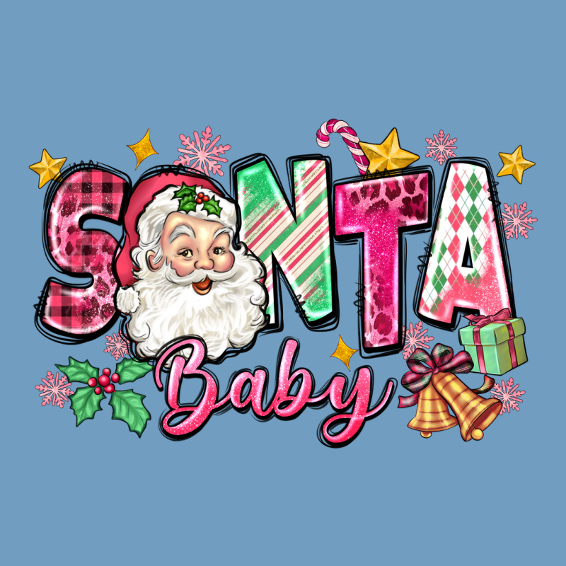 Pink Santa Baby Christmas Urban Heavy Tee by Zillion Design Studio | Teevron