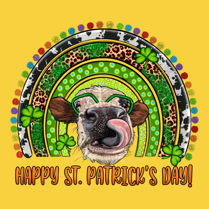 Western Happy St. Patrick's Day Cow Rainbow Premium Sweatshirt by Artiststas | Teevron