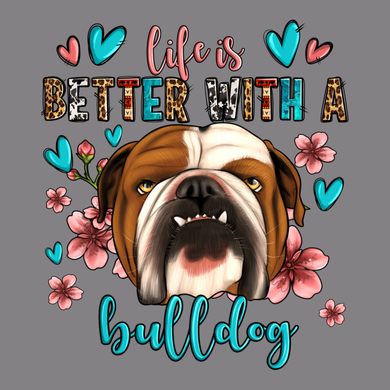Life Is Better With A Bulldog Heavyweight Hoodie by Jasminsmagicworld | Teevron