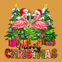 Merry Christmas Flamingo Urban Heavy Tee | Teevron
