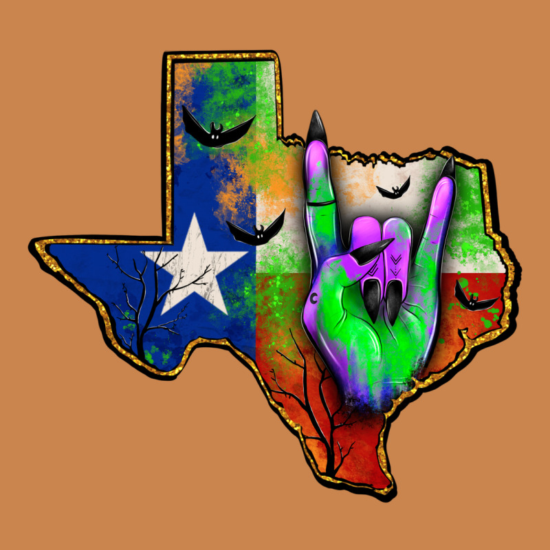 Texas Map Halloween Heavyweight Hoodie by JahusDesignShop | Teevron