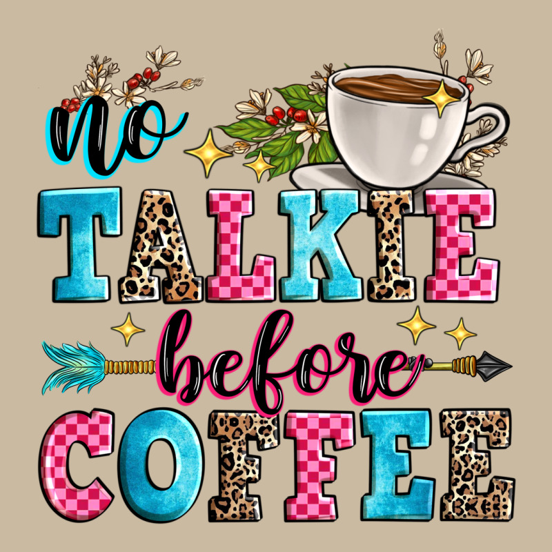 No Talkie Before Coffee Long Sleeve Tee by Zillion Design Studio | Teevron