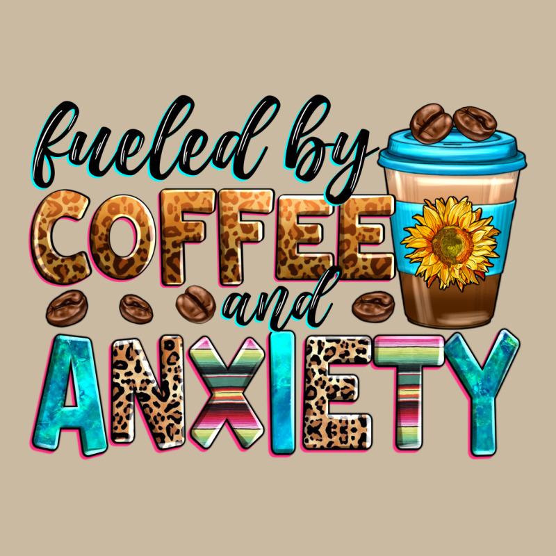 Fueled By Coffee And Anxiety Long Sleeve Tee by Zillion Design Studio | Teevron
