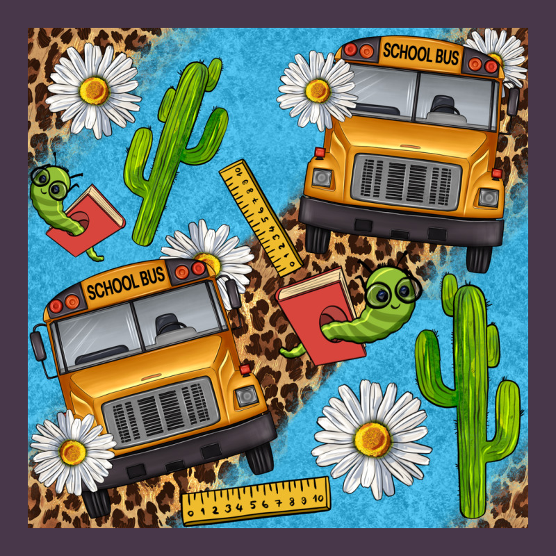 School Bus Seamless Pattern Heavyweight Hoodie by BundleAndBundleShop | Teevron