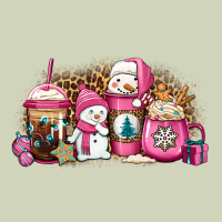 Pink Christmas Winter Snowman Coffee Heavyweight Hoodie | Teevron