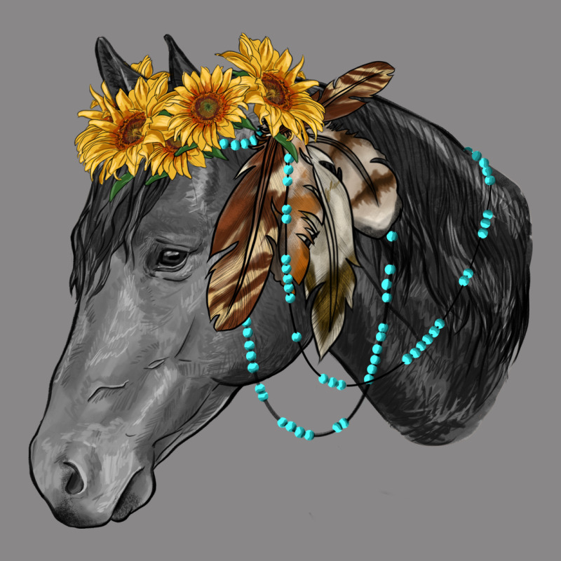 Black And White Western Horse Vintage Tee by RanaPortraitStore | Teevron