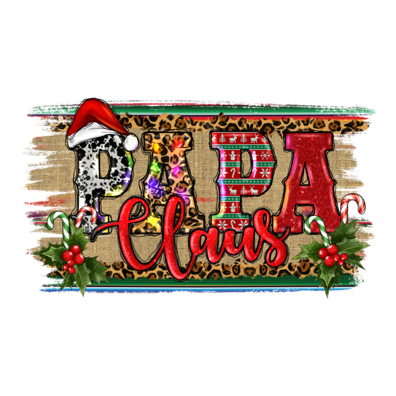 Christmas Western Papa Claus Long Sleeve Tee by RanaPortraitStore | Teevron