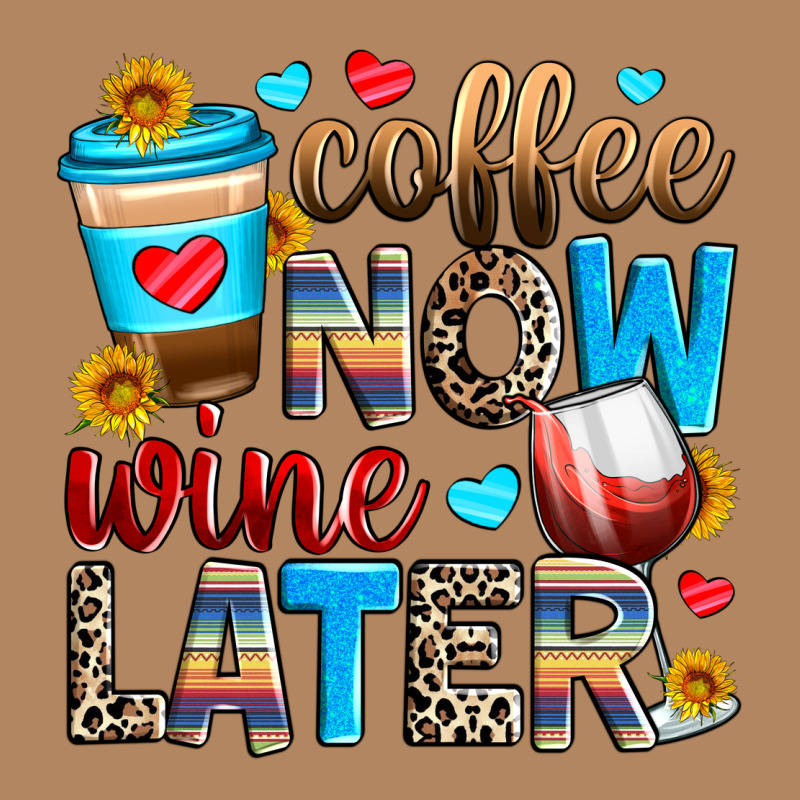 Coffee Now Wine Later Long Sleeve Tee by Zillion Design Studio | Teevron