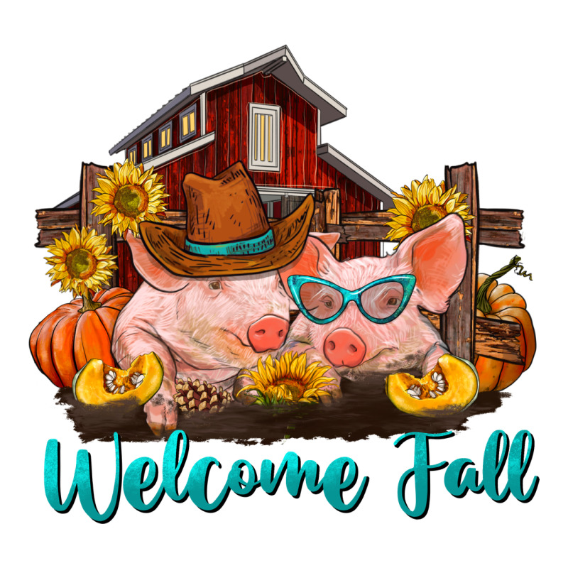 Welcome Fall Pigs Urban Heavy Tee by RanaPortraitStore | Teevron