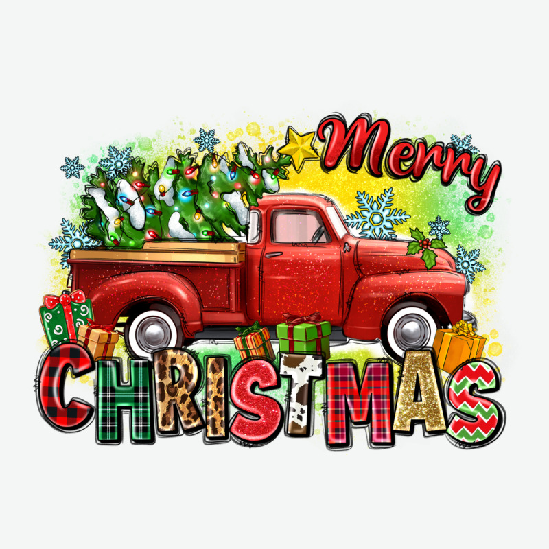 Merry Christmas Truck Urban Heavy Tee by Zillion Design Studio | Teevron