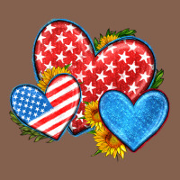Usa Flag Hearts With Sunflower Zipper Hoodie | Teevron