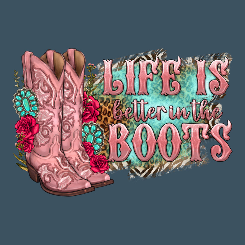 Life Is Better In The Boots Urban Heavy Tee by texasbilliewilder | Teevron