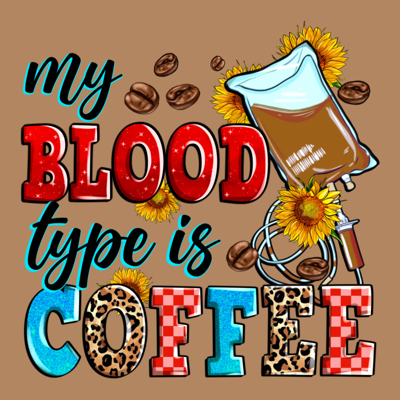My Blood Type Is Coffee Long Sleeve Tee by Zillion Design Studio | Teevron