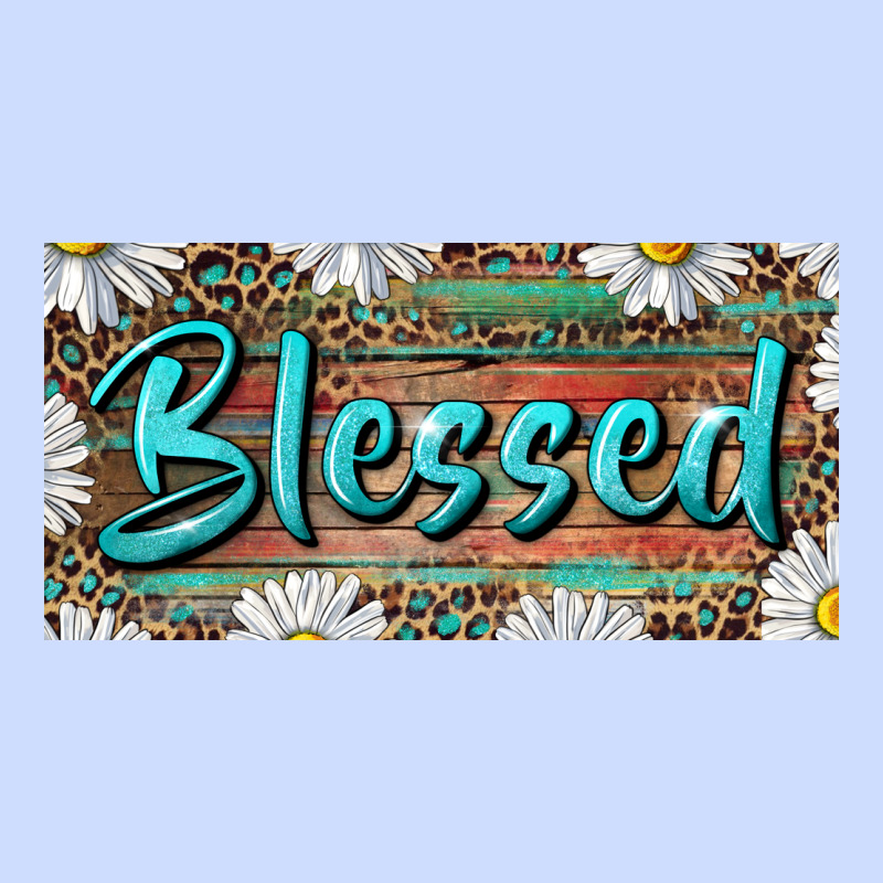 Blessed With Daisy And Leopard Urban Heavy Tee by RanaPortraitStore | Teevron