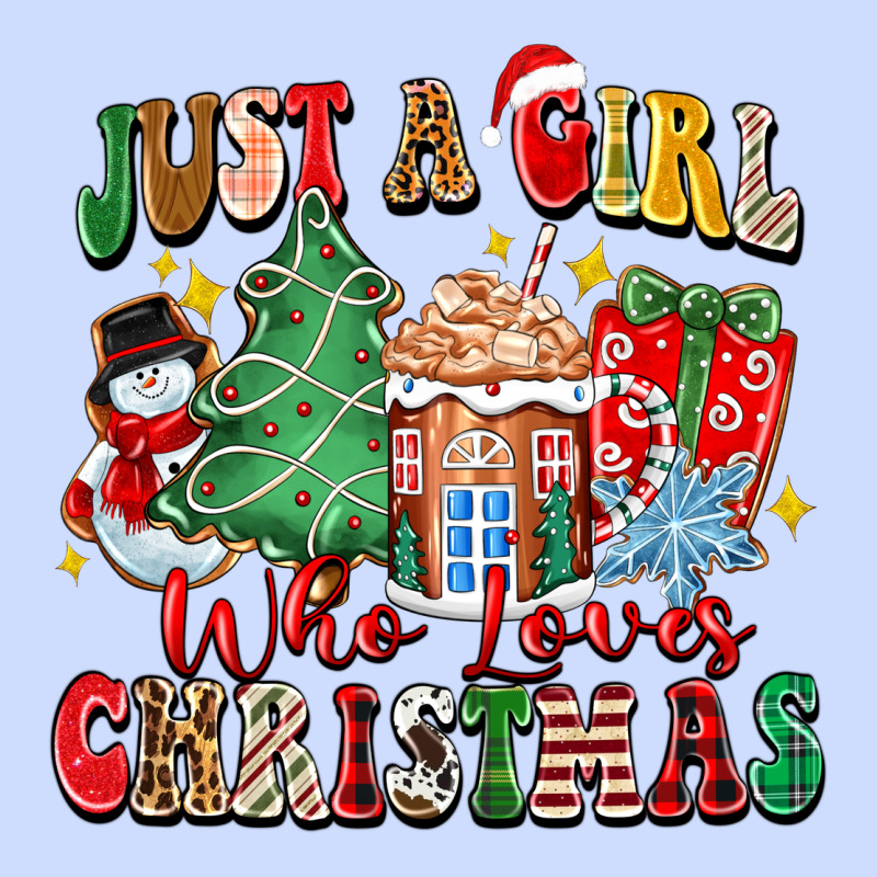 Just A Girl Who Loves Christmas Urban Heavy Tee by Zillion Design Studio | Teevron