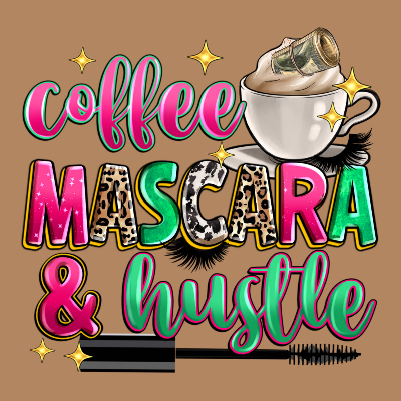 Coffee Mascara And Hustle Long Sleeve Tee by Zillion Design Studio | Teevron
