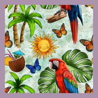 Parrot In The Sun Seamless Pattern Heavyweight Hoodie | Teevron
