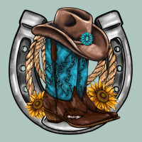 Western Horseshoe Boots Hat Rope Sunflower Premium Sweatshirt | Teevron