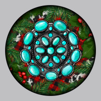Christmas Round Turquoise Gemstone Long Sleeve Tee | Teevron