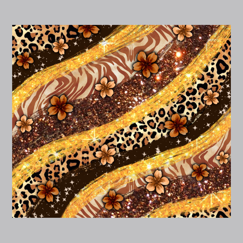 Melanin Leopard Glitter Long Sleeve Tee by Zillion Design Studio | Teevron