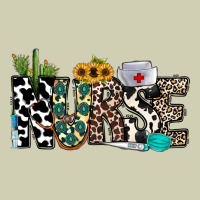 Nurse Leopard And Cowhide Heavy Core Tee | Teevron