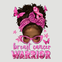 Afro Messy Bun Breast Cancer Warrior Classic Tee | Teevron