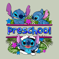 Preview Flower Stitch Blue Preschool Ladies Tee | Teevron