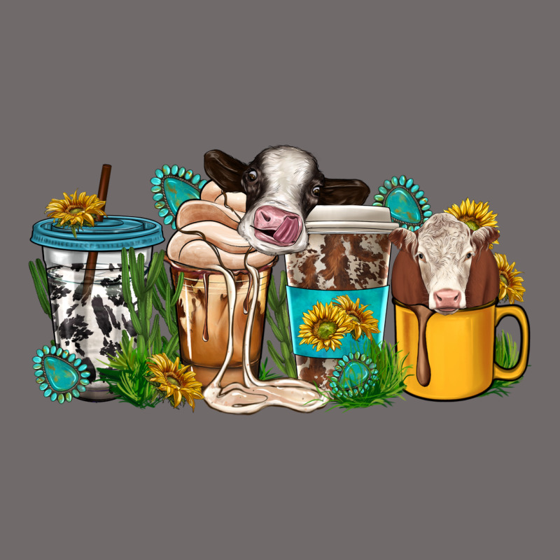 Western Cow Coffee Cup Urban Heavy Tee by texasbilliewilder | Teevron