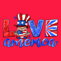 Love America Gnome Zipper Hoodie | Teevron