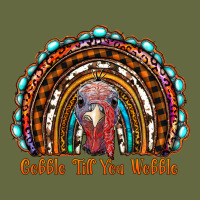 Gobble Till You Wobble Thanksgiving Rainbow Long Sleeve Tee | Teevron