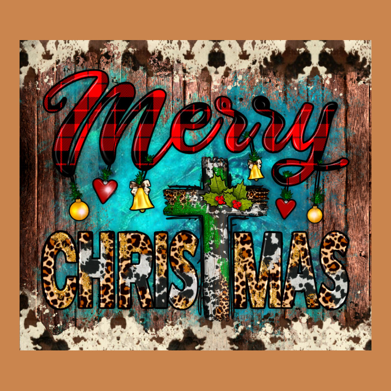 Merry Christmas Cross Tumbler Heavyweight Hoodie by JahusDesignShop | Teevron