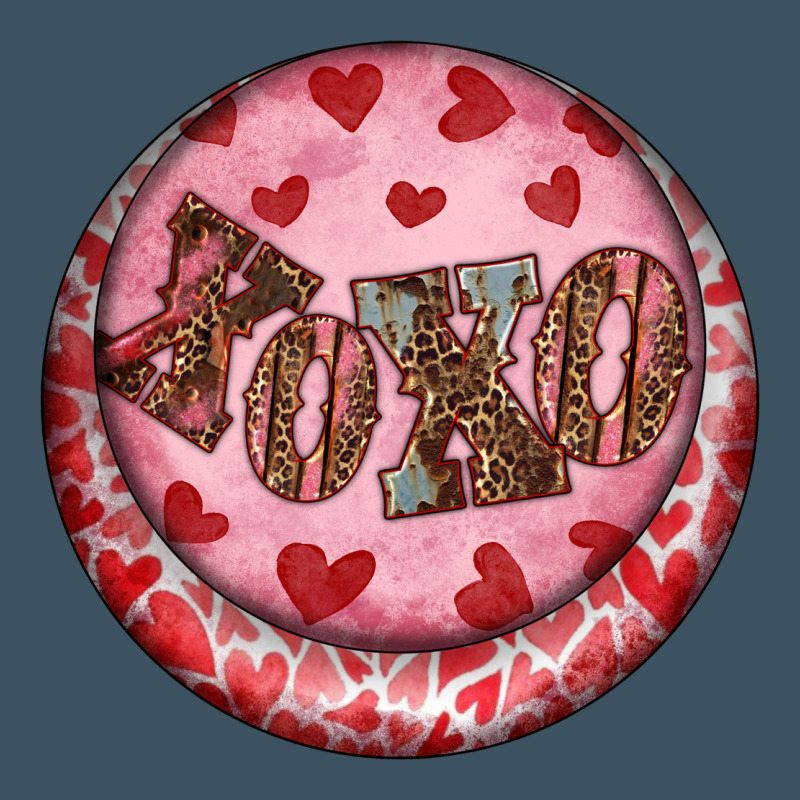 Western Valentine's Day Xoxo Round Earrings Urban Heavy Tee by RanaPortraitStore | Teevron