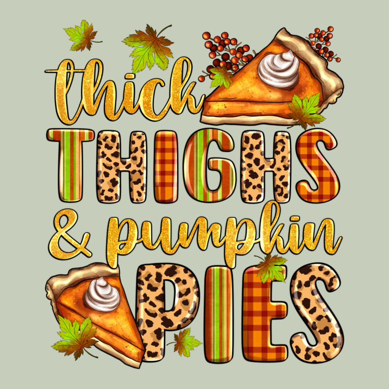 Thick Thighs And Pumpkin Pies Long Sleeve Tee by Zillion Design Studio | Teevron