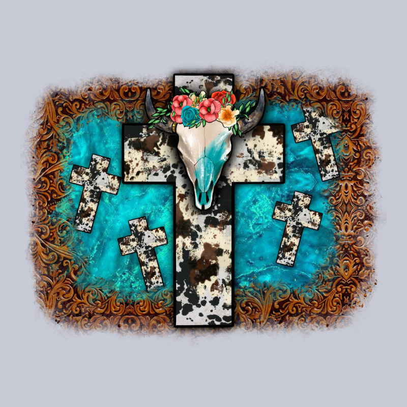Bull Skull Cross Backgraund Heavyweight Hoodie by JahusDesignShop | Teevron