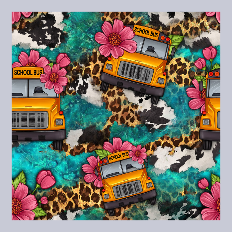 Western School Bus Seamless Pattern Heavyweight Hoodie by BundleAndBundleShop | Teevron