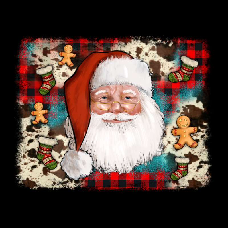 Cowhide Santa Cookie Socks Background Premium Sweatshirt by AdoDesignShop | Teevron
