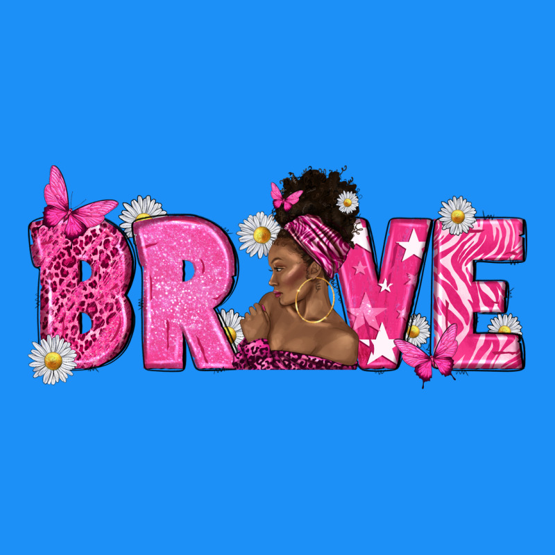 Breast Cancer Brave With Afro Woman Classic Tee by texasbilliewilder | Teevron