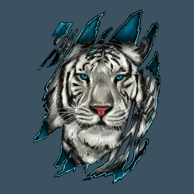 White Tiger Scratch Mark Urban Heavy Tee by RanaPortraitStore | Teevron
