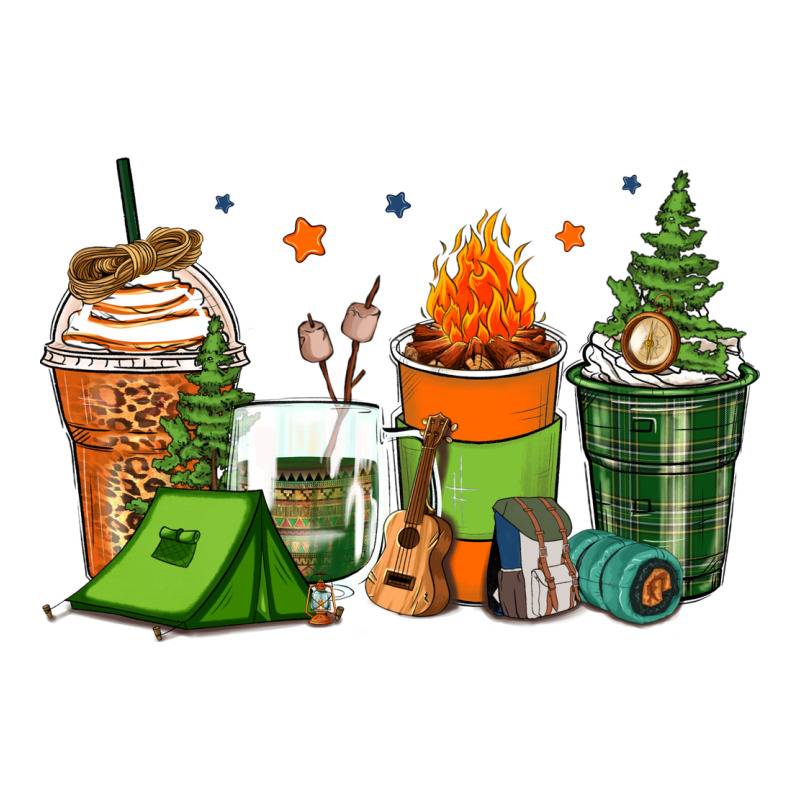 Camping Coffee Cups Classic Tee by Zillion Design Studio | Teevron