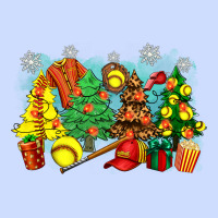 Christmas Trees With Softball Urban Heavy Tee | Teevron