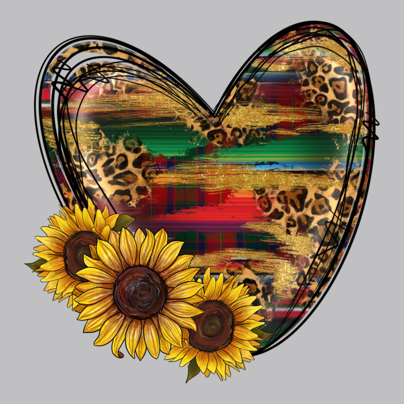 Western Sunflowers Heart Long Sleeve Tee by RanaPortraitStore | Teevron