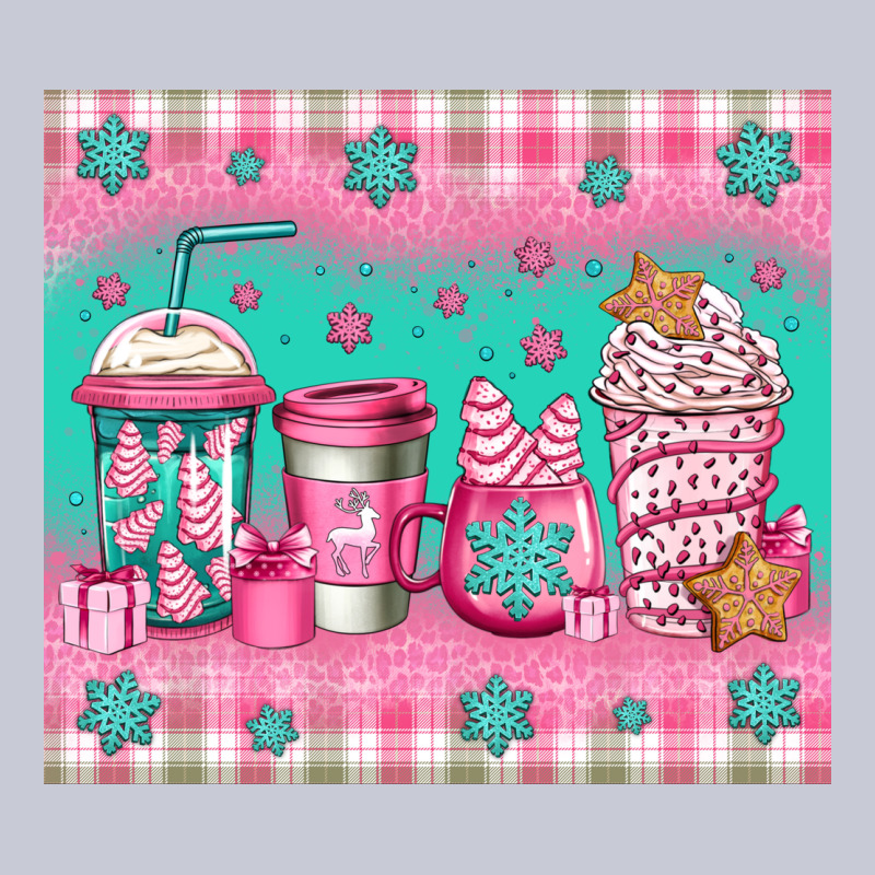 Pink Christmas Coffee Heavyweight Hoodie by Jasminsmagicworld | Teevron