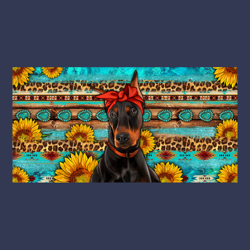Doberman With Sunflowers License Plate Heavyweight Hoodie by Artiststas | Teevron