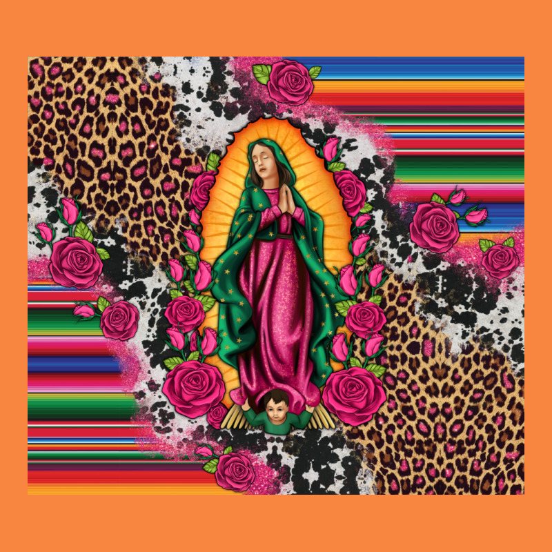 Our Lady Of Guadalupe Serape Background Tumbler Premium Sweatshirt by Artiststas | Teevron