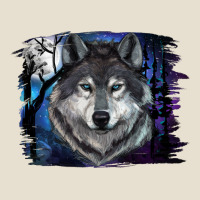 Wolf And Full Moon Urban Heavy Tee | Teevron